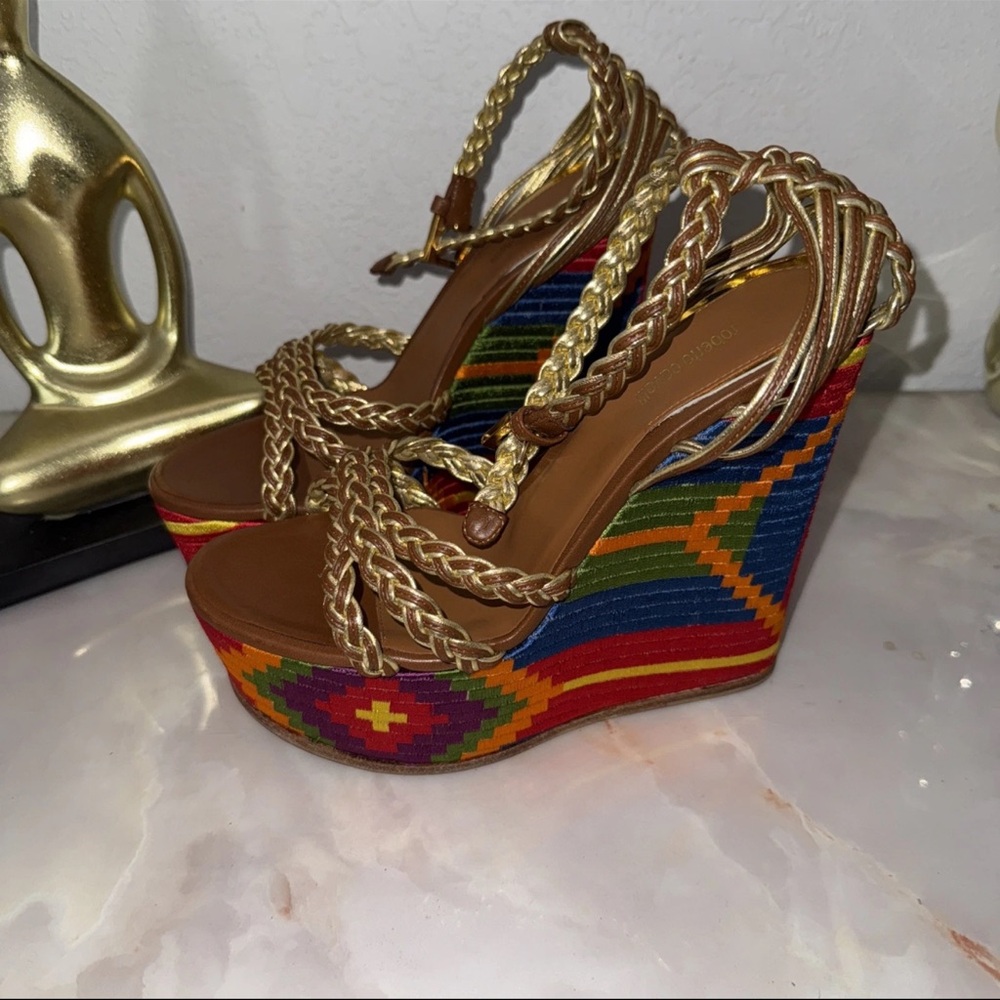 Roberto Cavalli wedges size 36.5 - Picture 9 of 16